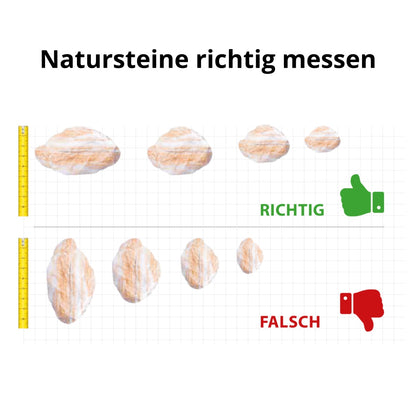 Natursteine richtig messen